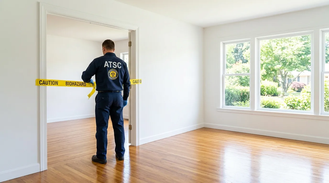 Certified biohazard cleanup crew performing Trauma Scene Cleanup in El Sobrante