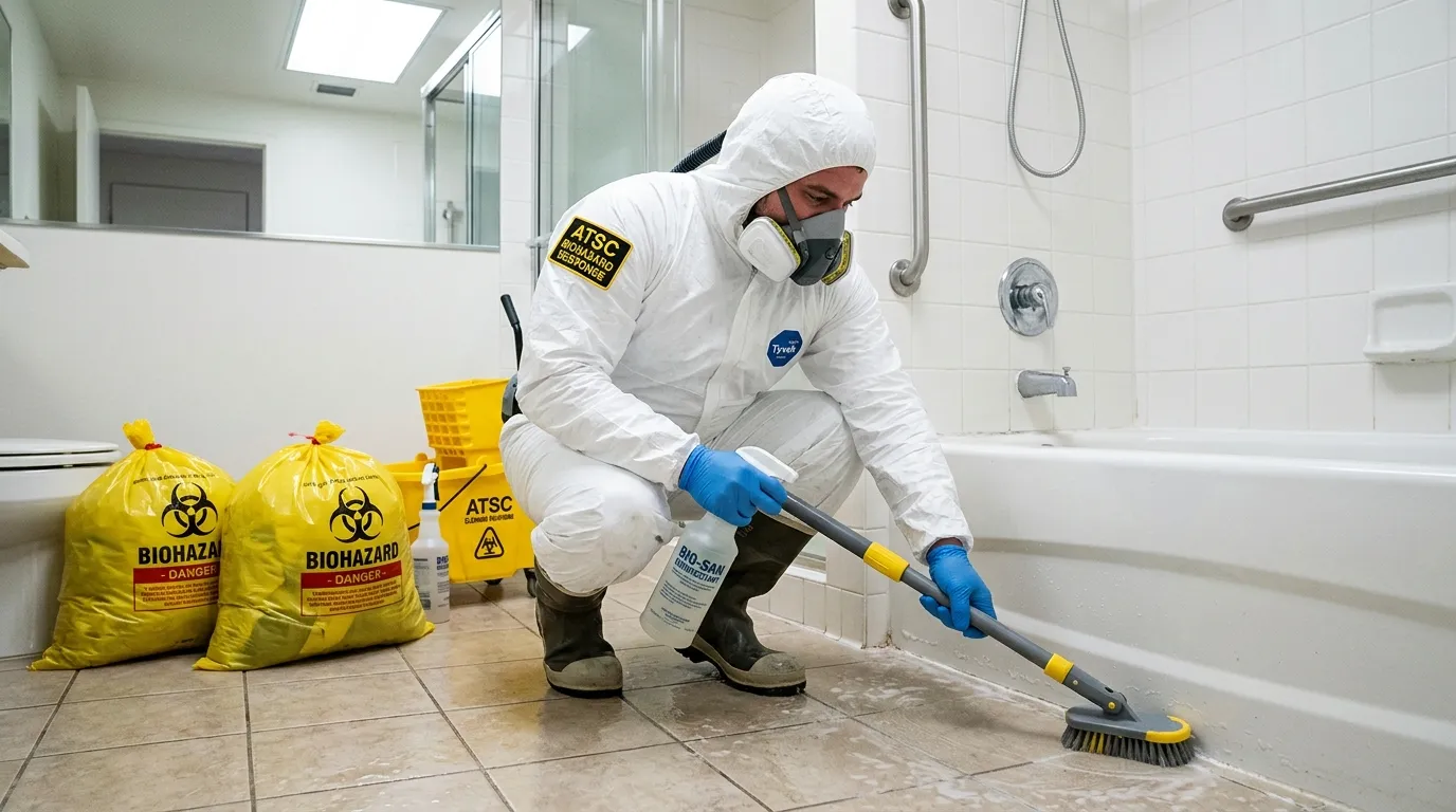 Decontamination equipment deployed for Blood Cleanup in El Sobrante